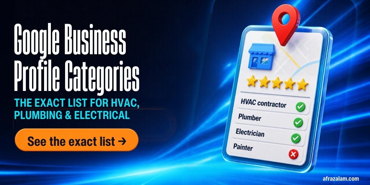 Google Business Profile Categories: HVAC, Plumbing, Electrical